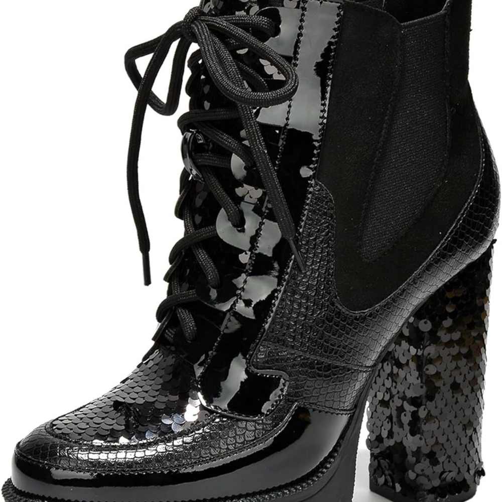Beautiful Brand New Cape Robbin Boots! So Stylish! 
Black Sequins 
Smoke Free